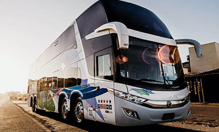 charter bus interior