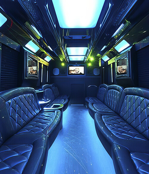 entertainment features on party bus